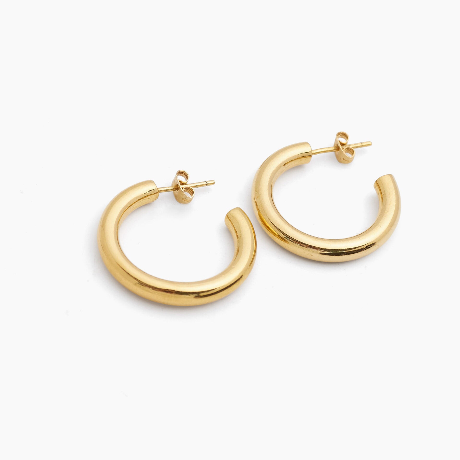 Large Gold Hoop Earrings