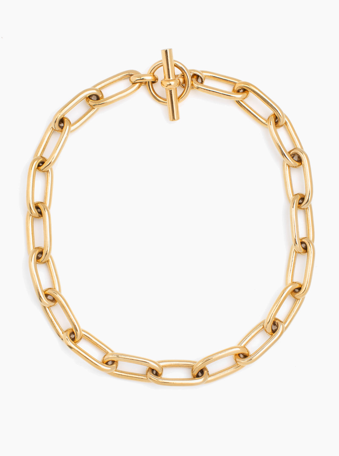 Medium Gold Oval Chain Necklace