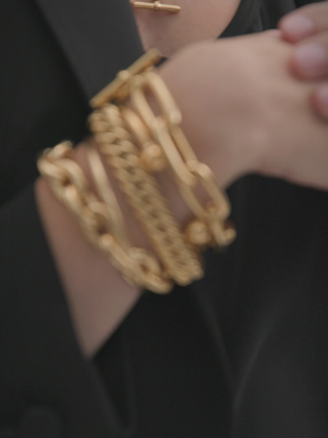 Gold Moi + Toi Mixed Link Necklace Set – Tilly Sveaas