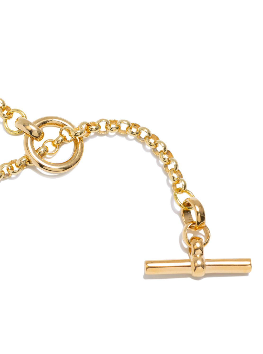 Short Gold Lariat Necklace