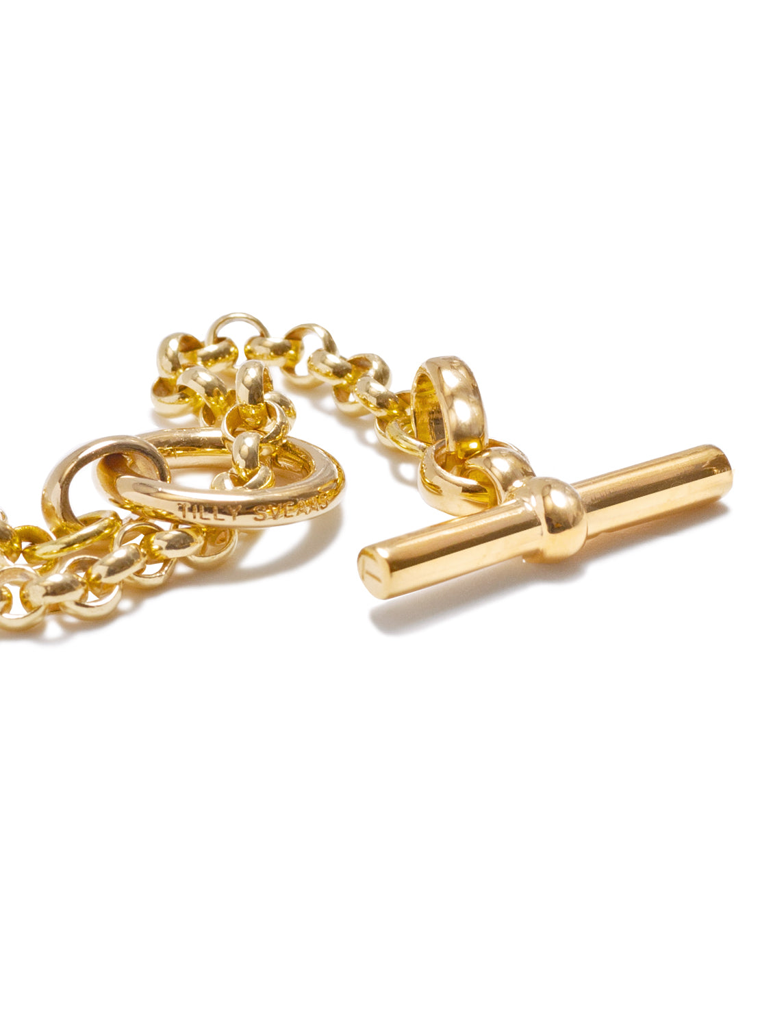 Short Gold Lariat Necklace