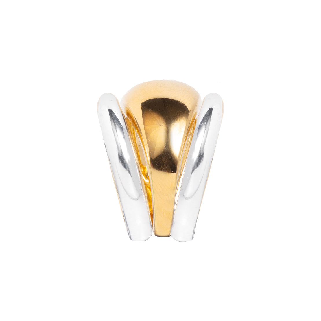 Silver and Gold Triple Ring Set