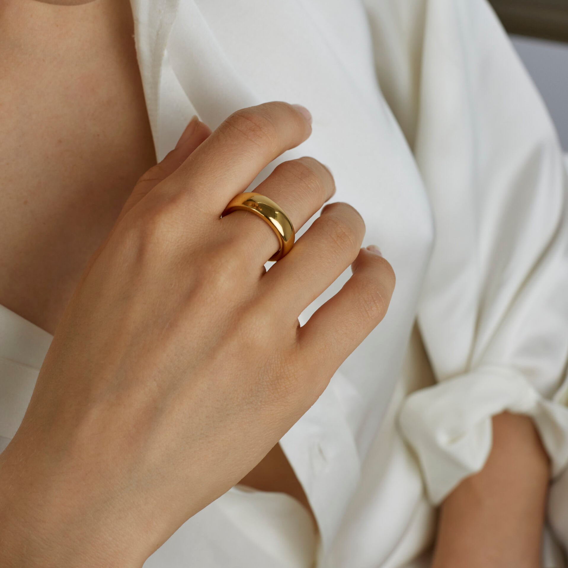 Slim Gold Band Ring