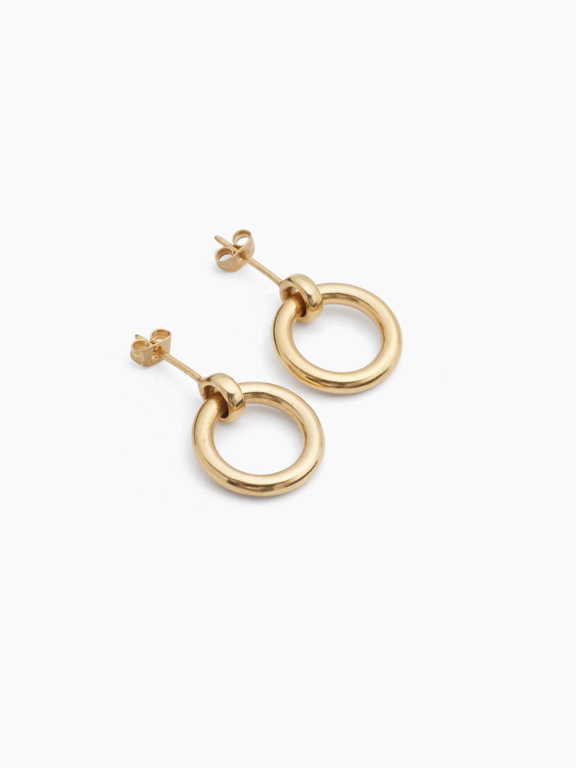 Gold Eternity Stud Earrings