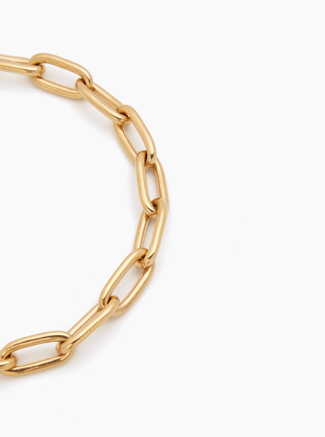 Small Gold Oval Linked Bracelet