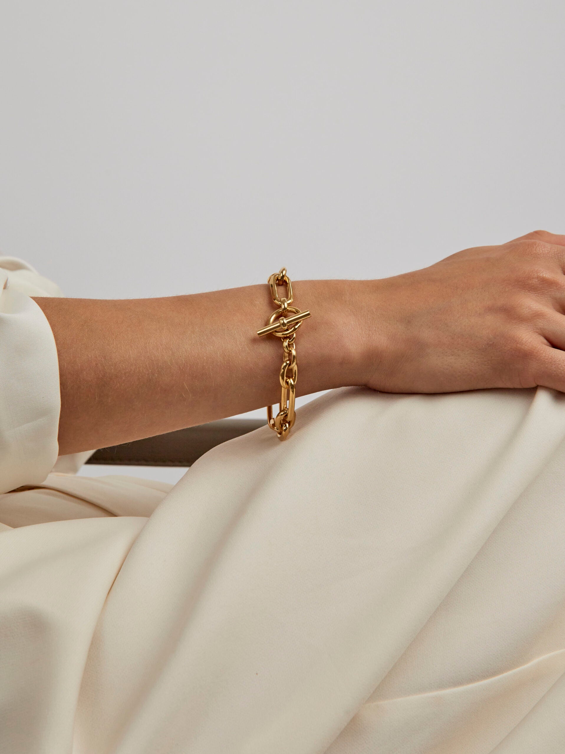 Small Gold Watch Chain Bracelet