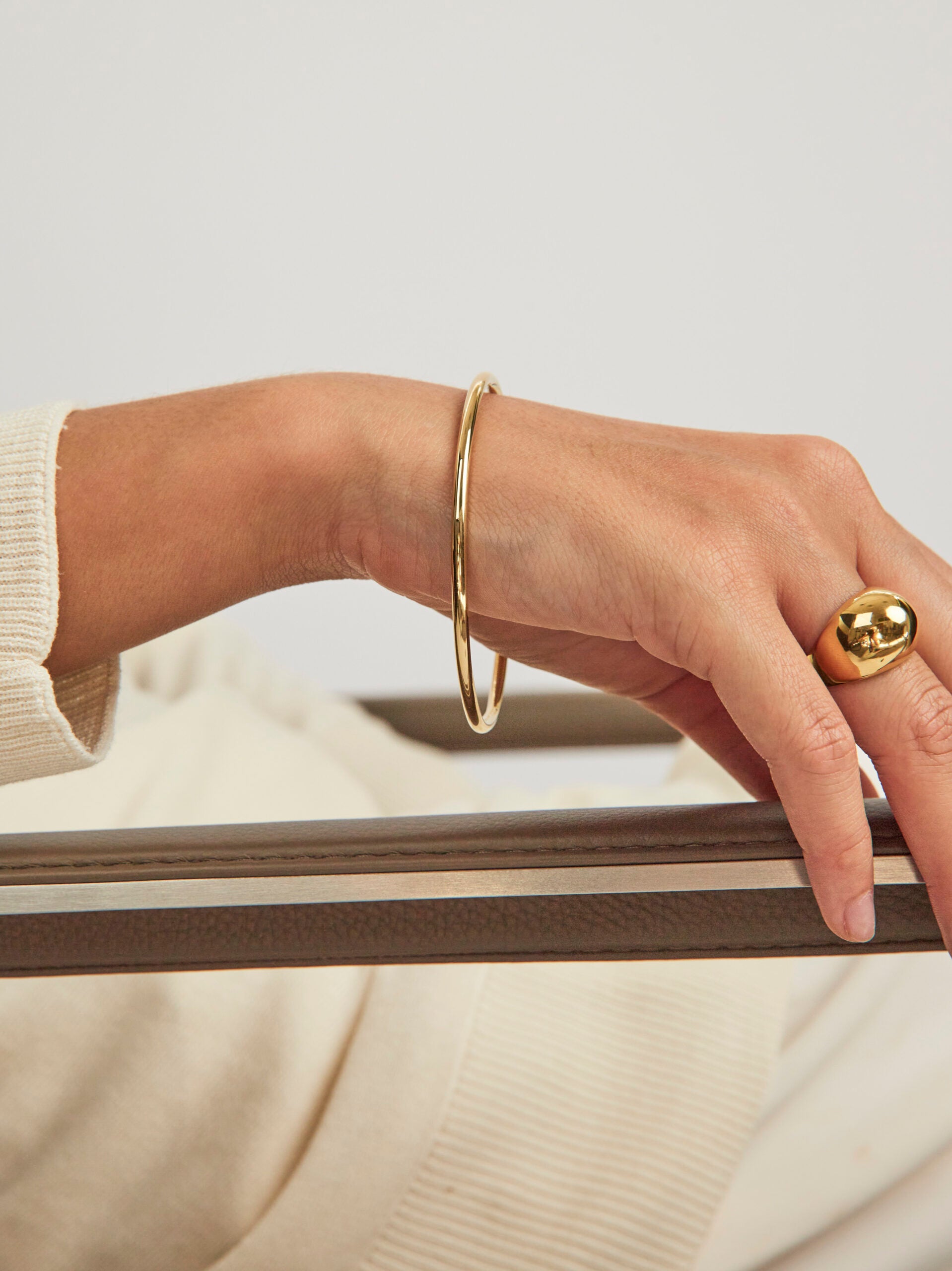 Small Plain Gold Bangle