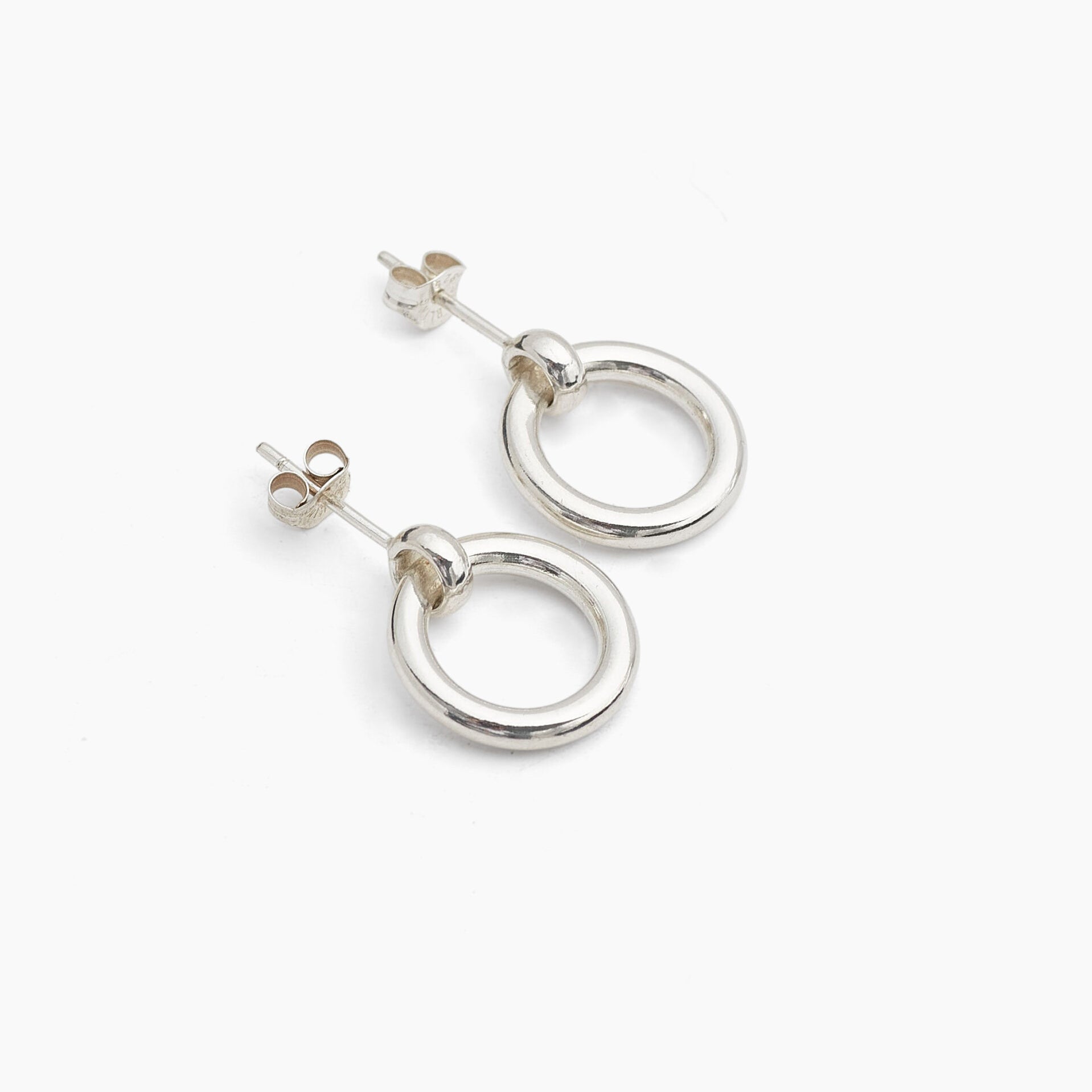 Silver Eternity Stud Earrings