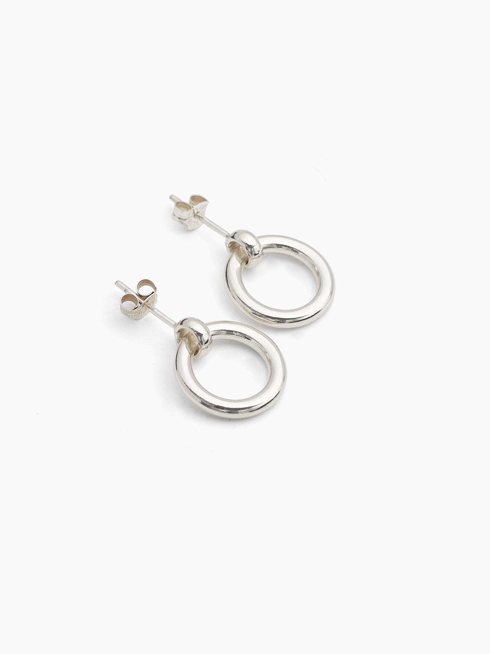 Silver Eternity Stud Earrings