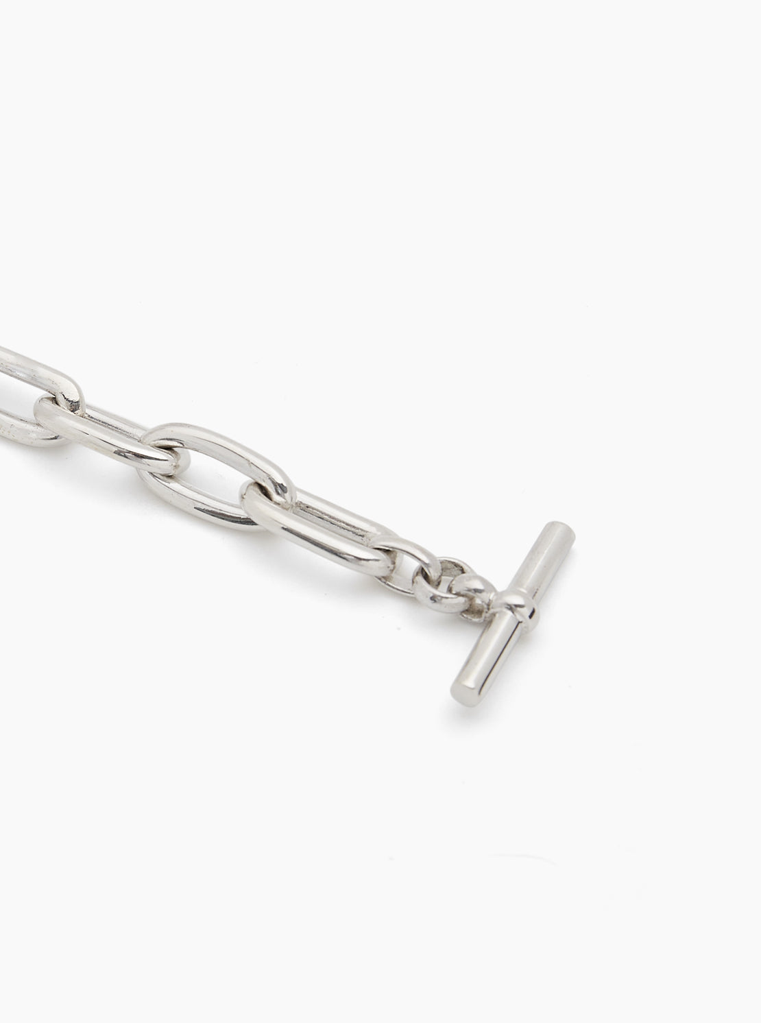 Small Silver Oval Linked Bracelet – Tilly Sveaas
