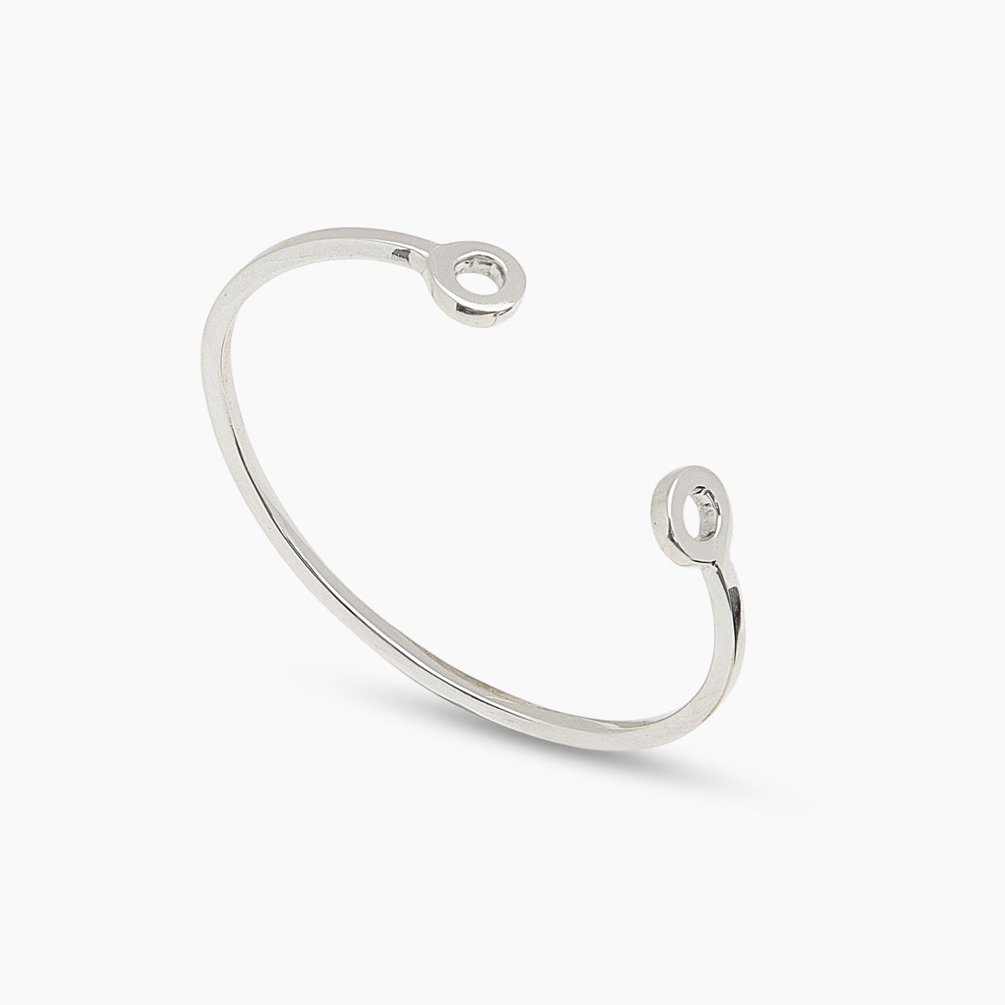 Silver Stacking Torque Bangle